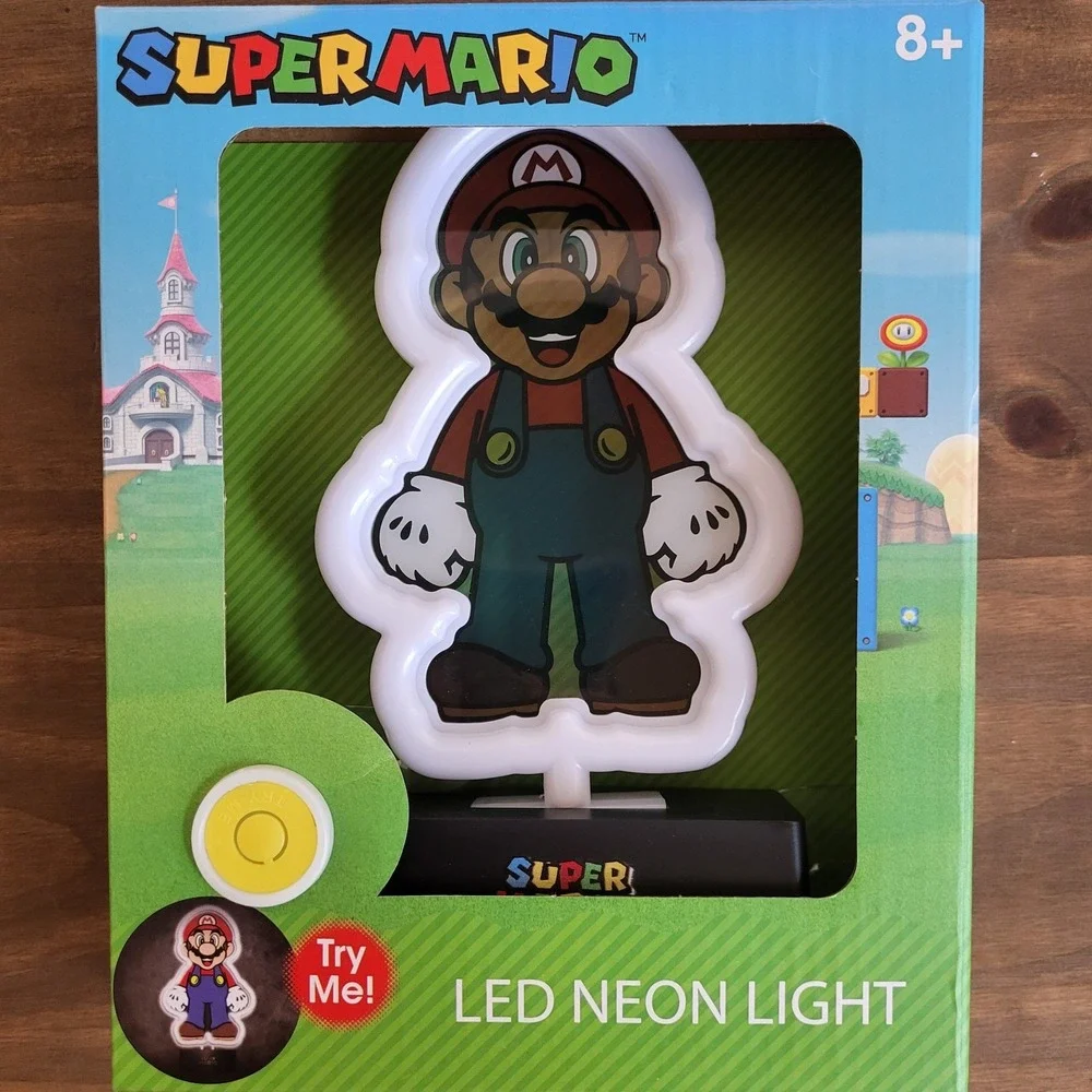 New Nintendo Super Mario LED Neon Light New Night Light HN281035 2023